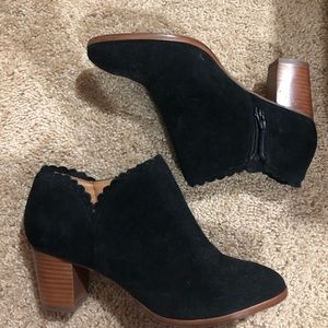 Jack Rogers Black Suede Marianne Booties